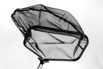 FibroPool Stiff Professional Grade Leaf Rake Skimmer Net, 24" L