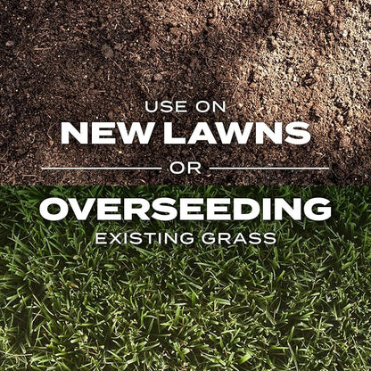 Scotts Turf Builder Rapid Grass Tall Fescue Mix - Combination Grass Seed and Fertilizer for Lawns, Lawn Seed That Grows in Just Weeks, 5.6 lbs.