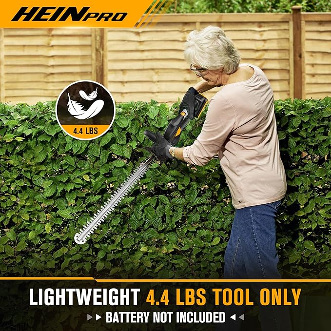 Cordless Hedge Trimmer 22-Inch Compatible with DEWALT 20V Max Battery (Tool Only), Electric Hedge Trimmer Cordless, Bush Trimmers for Garden, Battery Powered Hedge Trimmers (Black)
