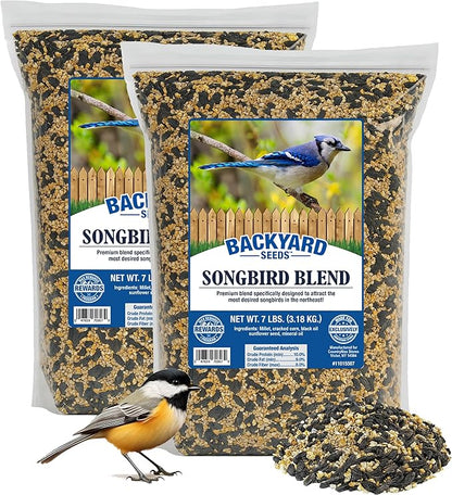 CountryMax Backyard Seeds Songbird Blend Bird Seed Great Variety (14 Pounds)