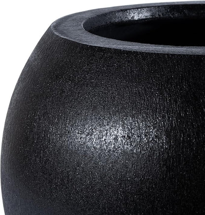 Safavieh Outdoor Collection Gerand Black Concrete Planter (Fully Assembled)