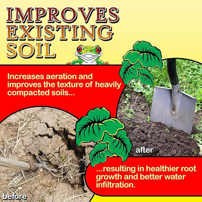 FoxFarm Happy Frog Soil Conditioner, 1.5cu ft - Contains Mycorrhizae and Humic Acids - Increases Root Efficiency and Micronutrient Uptake, Use on All New Plantings