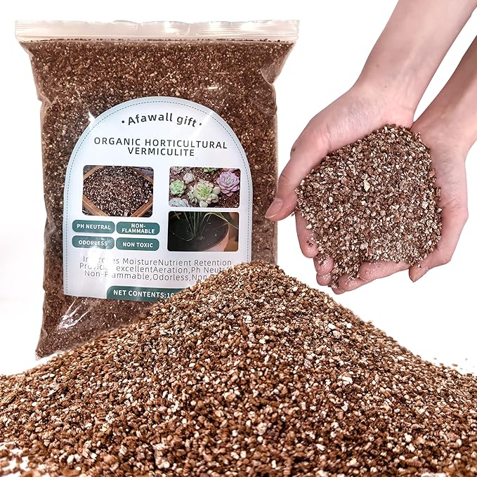 Organic Vermiculite Bulk, 100% Natural Vermiculite for Gardening, Horticultural Vermiculite Soil Conditioner, 2QT Organic Vermiculite by Perfect Plants