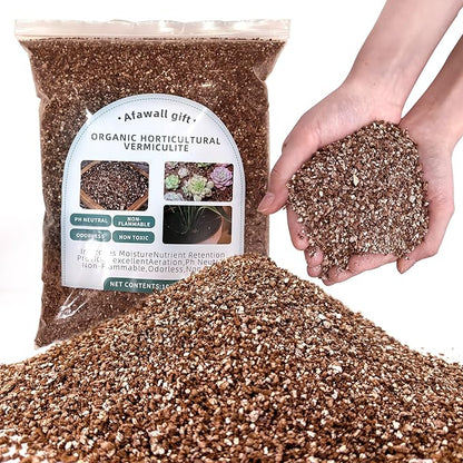 Organic Vermiculite Bulk, 100% Natural Vermiculite for Gardening, Horticultural Vermiculite Soil Conditioner, 2QT Organic Vermiculite by Perfect Plants