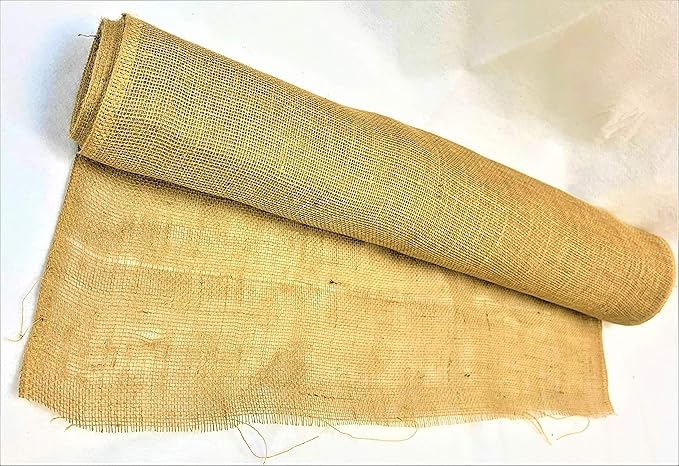 AAYU 36" × 16-Yards Multipurpose Burlap Fabric roll Eco-Friendly | Disposable Jute Planter Liner | Garden Weed Barrier Heavy 7oz | Frost Guard Seed Cover, Wedding Table Runners Home, Party, Decor
