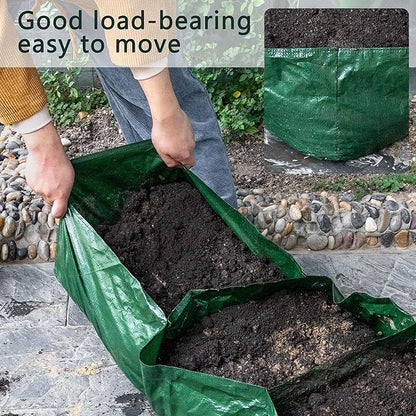 Garden Raised Planting Bed with Partition Grids,Durable PE Planter Bags for Vegetables,Suitable for Potato/Tomato/Flower/Garden Containers (1, 41" × 27.5" × 10" -6Grids)