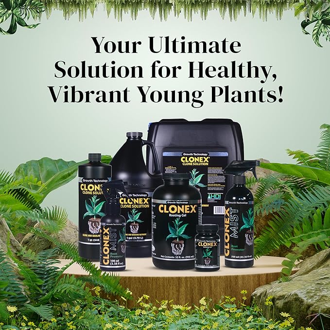 Clonex Rooting Gel - High-Performance Rooting Compound for Plant Cuttings, Contains IBA, Promotes Root Initiation & Development - 100ml