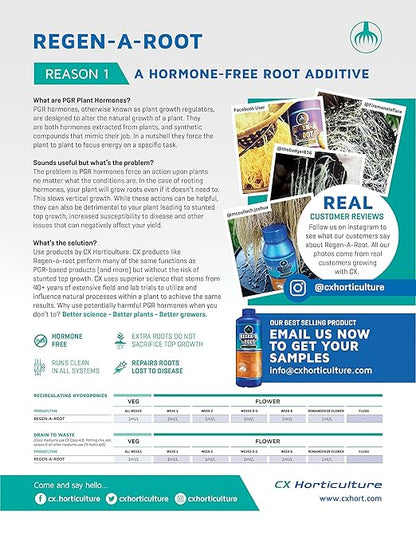 Regen-A-Root 5 Liter | Hormone-Free Root Stimulator for Plants | Promotes Explosive Root Growth in Vegetative & Flowering Stages | Hydroponic, Soil & Coco Compatible (0-0-1)