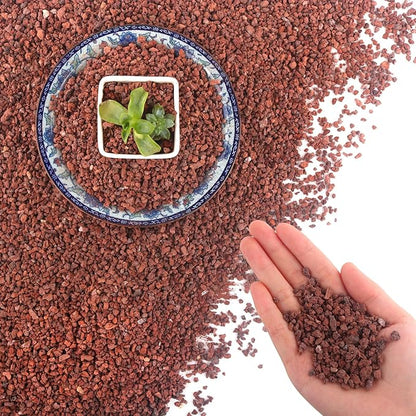 45Lb Horticultural Lava Rock - Succulent Soil Amendment, Decorative Cactus Soil Potting Mix, Volcanic Rock for Aquarium, Fairy Gardening Top Dressing, Plant Drainage
