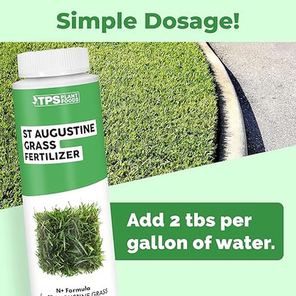 St Augustine Grass Fertilizer, Complete Plant Food for Saint Augustine Grass, Liquid Fertilizer by TPS Plant Foods, 8 oz (250mL)