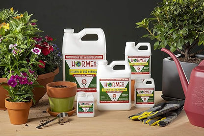 Hormex Rooting Hormone Concentrate with B1 – Root Growth Stimulator for Stronger, Thriving Plants - Prevents Transplant Shock - Hydroponics, Houseplants, Gardens, Trees, Fruits and Vegetables - 8oz