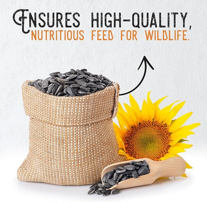 Ernst Grain & Livestock Black Oil Sunflower Seeds - Birdseed for Outside Feeders Wild Bird Food - Ideal Bird Seed for Cardinals, Woodpeckers and More - Non-GMO, 50lb