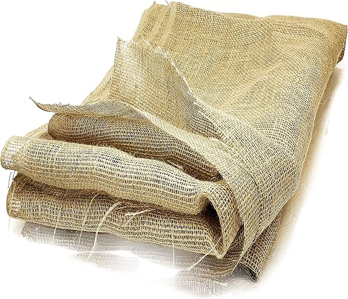 60” Inch X 15 Feet 75 SFT Gardening Burlap Liners, Lose Weave Jute-Burlap for Raised Bed, Seed Cover and Garden Blanket (60 Inch X 15 feet, 60" x15'L)