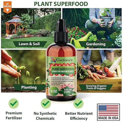 𝐁𝐄𝐒𝐓𝐒𝐄𝐋𝐋𝐄𝐑 Plant Superfood for Carnivorous Plants with B1 Vitamin, Glucose and Essential Minerals - Organic Plant Food Fertilizer for Indoor & Outdoor Carnivorous Plant Care - 8oz