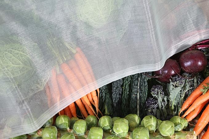 50-3510 Haxnicks 12' x 12' Pre-Cut Micromesh Plant Blankets with 24 Fabric Loops