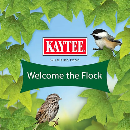 Kaytee Essentials Blend with Black Oil Sunflower, Cracked Corn and Millet, Wild Bird Food Seed for Cardinals, Jays, Finches, Chickadees, Nuthatches, Woodpeckers, Grosbeaks, Juncos, 9.5 Pounds