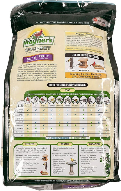 Wagner's 82072 Gourmet Nut & Fruit Wild Bird Food, 5 Pound (Pack of 1)