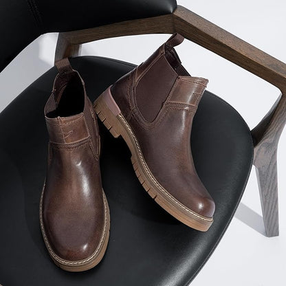 Jousen Chelsea Boots Casual Slip On Ankle Waterproof Mens Boots