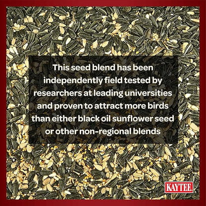 Kaytee Midwestern Regional Seed Blend for Cardinals, Finches, Chickadees, Woodpeckers and Other Outside Wild Birds, 14 Pound Box
