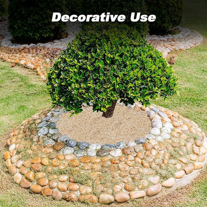 Skyflame 10Lb Silica Sand for Fire Pit/Fireplace, 14-20 Mesh, Heat Proof Base Layer Decoration Under Gas Logs, Vermiculite, Lava Rock or Fire Glass for Indoor/Outdoor Decor, Gardening, Vase Filler