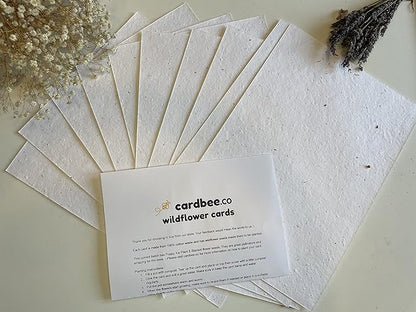 25 x A5 Plantable Seed Paper/Card - Print at Home Craft Paper with Wildflower Seed Mix