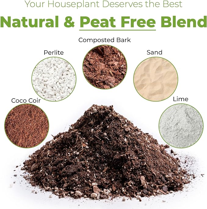 Perfect Plants Indoor Plant Soil 8qt | Perfectly Balanced Potting Mix | Gardening Substrate for All Varieties of Live houseplants (Pack of 2)