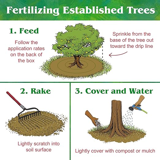 Down To Earth All Natural Fertilizers Organic Fruit Tree - Plant Food for Apples, Pears, Plums and Tropical Fruit Trees 6-2-4, 15 lb