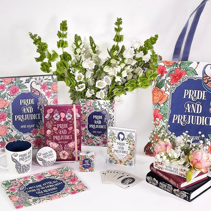 Steel Mill & Co Original Small Book-Shaped Decorative Planter, Ceramic Planter for Home Decor, Cute Bookshelf Decor, Unique Planter for Book Lovers, Classic Titles, Jane Austen
