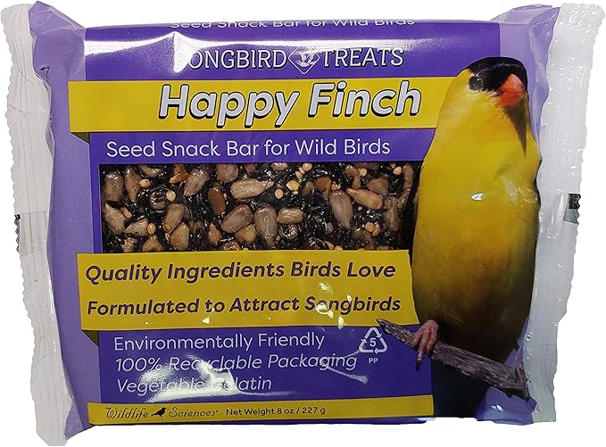 Songbird Treats Seed Cake Variety 4 Pack | 8 oz Bird Seed Cakes for Wild Birds