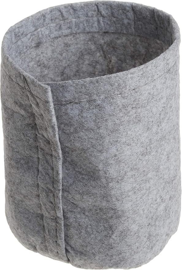 Hydrofarm HGDB1NH Dirt Pot Flexible Fabric, Grey, 1 Gallon Portable Planter, 1 gal (Pack of 2)