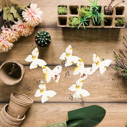 50pcs Large Yellow Butterfly Seed Paper – Plantable & Writable Wildflower, Gift for Mom This Mother’s Day, Use for Shower Favors, Weddings, Party Favors or Life Events