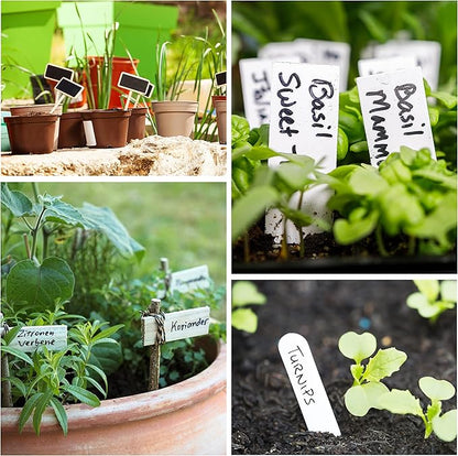 Mr. Pen - 4 Pack Garden Markers, Black, Waterproof, Outdoor & Seedling Plant Markers