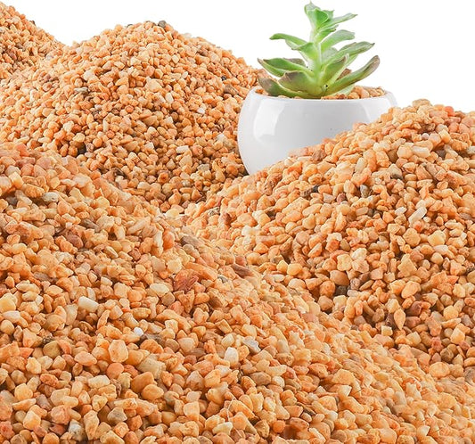 45lb Cactus Pea Gravel Rocks,1/5 Inch Pebbles for Indoor Plants, Natural Succulent Rock and River Rocks Decorative for Aquariums, Vases, Terrarium, Outdoor Gardening, Top Dressing for Potted Plants