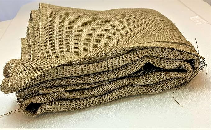 60” Inch X 15 Feet 75 SFT Gardening Burlap Liners, Lose Weave Jute-Burlap for Raised Bed, Seed Cover and Garden Blanket (60 Inch X 15 feet, 60" x15'L)