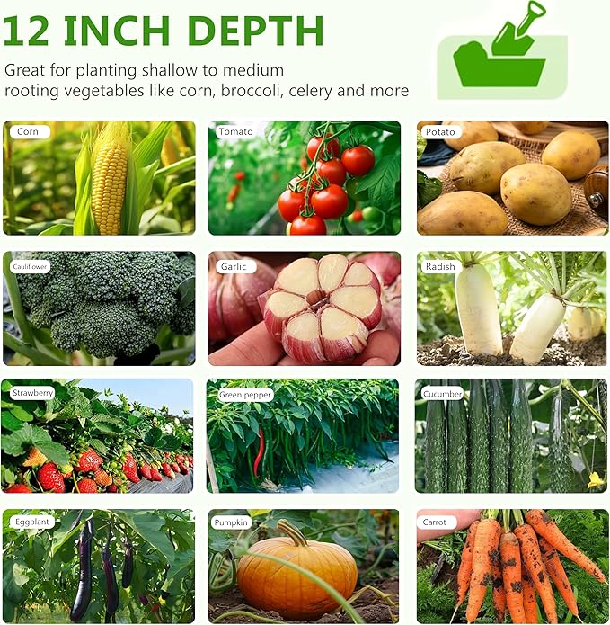 2PCS 10x3x1ft Galvanized Raised Garden Bed Kit,Metal Planter Box for Vegetables,Flowers,Herbs Durable Rust-Resistant Patio Gardening Beds,Black