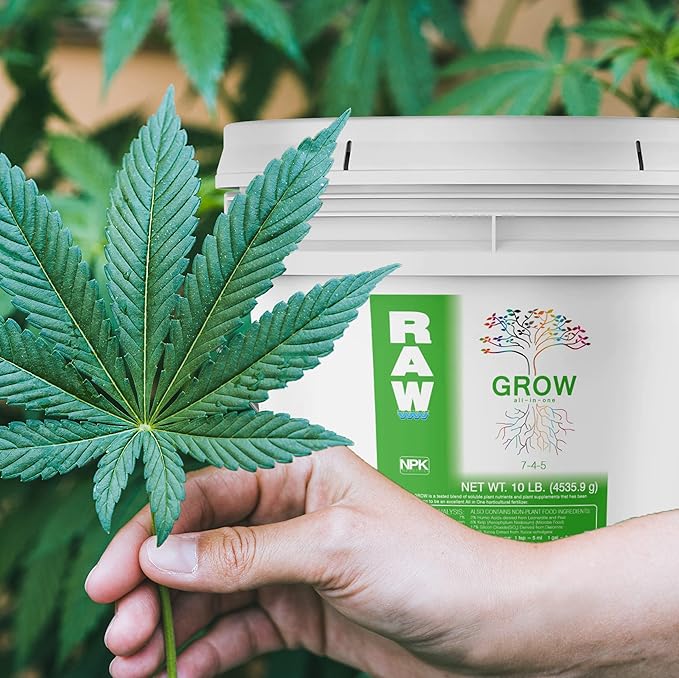 RAW All in One Grow 10lb - Complete Plant Nutrition for Thriving Growth - Indoor, Outdoor, Hydroponic Use