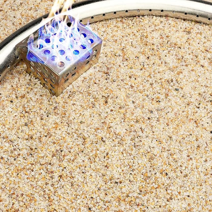 NUPICK 14-20 Mesh Silica Sand for Fire Pit, 10lb Coarse Sand for Fireplaces, Decorative Sand for Gas or Propane, Heatproof Base Layer Under Fire Glass, Lava Rocks, Wood, Garden, Vase Filler, Aquarium