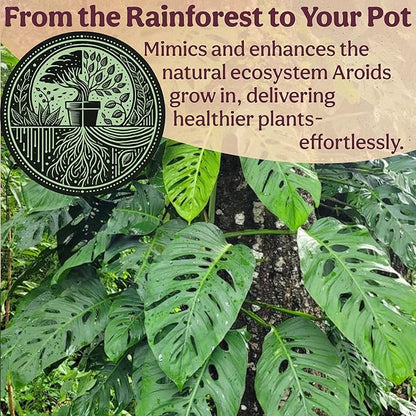 Craft Aroid Potting Mix- Elite Alocasia, Philodendron, Monstera Soil Mix, Chunky, Well Draining Potting Soil for Indoor Plants, All Tropical Plants & Houseplants, Peat Free 12QT