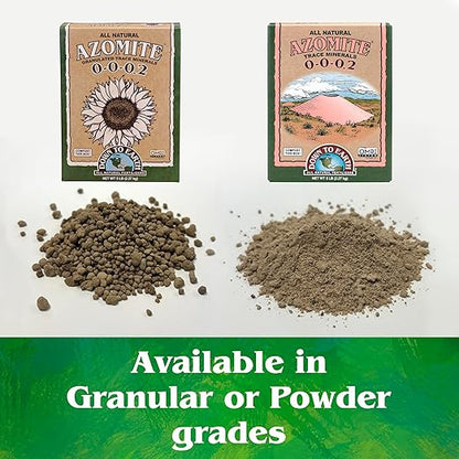 Down To Earth All Natural Fertilizers Organic Azomite Powder Trace Minerals - Essential Minerals for Improving Plant Growth 0-0-0.2, 1 lb