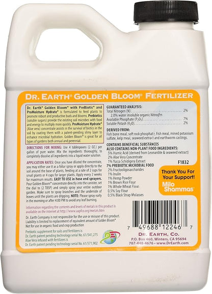 Dr. Earth Golden Bloom Fertilizer, 16-Ounce