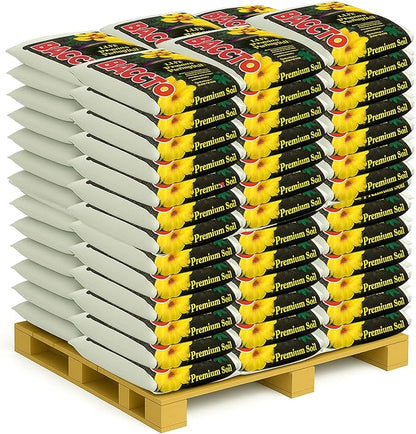 Michigan Peat 1440 Baccto Lite Premium Potting Soil for Indoor Outdoor Gardening, Seed Starting, Propagation, and More, 40 Quart Bag, 65 Pack