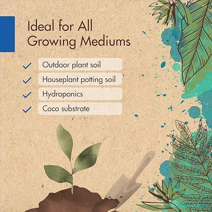 Plant Enzymes for Outdoor & Indoor Houseplants - Hydroponic Plant Food for Increased Nutrients - Bloom Booster Fertilizer & Root Stimulator for Plants, 7000+ Active Enzymes per mL, 4 Fl Oz (100+ Gal)