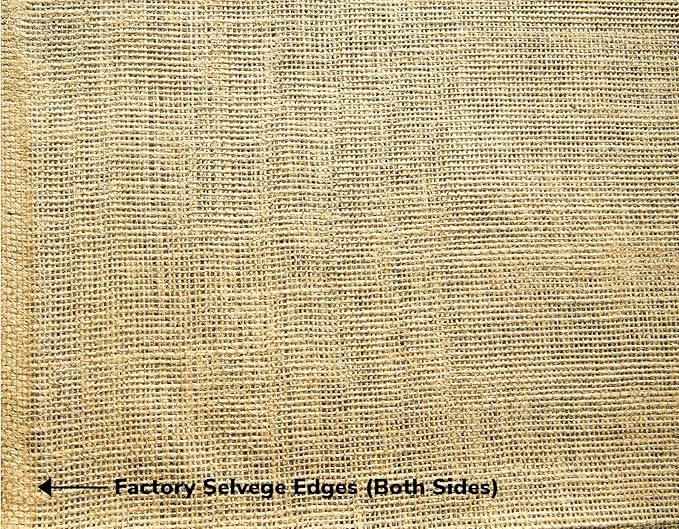 Burlapper Burlap Medium Weight Garden Fabric (40 Inch x 15 Feet, Natural)