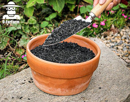 Horticultural Charcoal for Potted Plants 2 QT, Hardwood Charcoal for Potting Soil Amendment, Orchids, Terrariums, and Gardening
