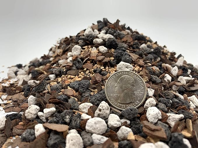 Bonsai Soil All Purpose Mix | Fast Draining Pre Blend (2 Quart Bag) Plant | Pumice, Lava, Calcined Clay and Pine Bark ● Potting Pre Mixed Bonsai Plant Soil Mixture By The Bonsai Supply