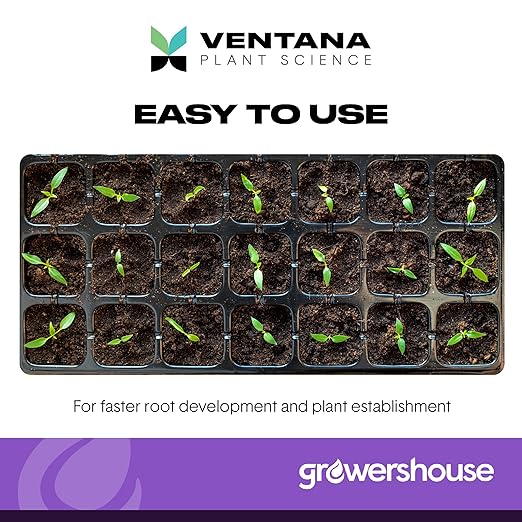 VPS OrganiPlug Hydroponic Seed Starter Plugs, 50 Pack, Rapid Root Planting Pods for Seedling, Clone, Cutting, Promotes Plant, Flower, Vegetable Growth w/Organic Soil Ingredients, Fits Standard Tray