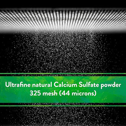 Down To Earth All Natural Fertilizers Organic Solution Grade Gypsum Calcium Sulfate - Professional Grade Gypsum Powder 325 mesh for Liquid, Drip or Spray Applications, 1 lb