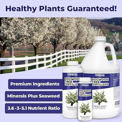 Dogwood Tree Fertilizer, Complete Liquid Dogwood Plant Food, 1 Gallon (128 oz)