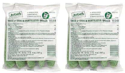 Jobe's 02010 Tree & Shrub Fertilizer Spikes, 5 Bag (Twо Pаck)