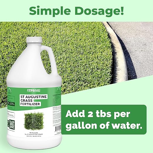 St Augustine Grass Fertilizer, Complete Plant Food for Saint Augustine Grass, Liquid Fertilizer by TPS Plant Foods, 1 Gallon (128 oz)